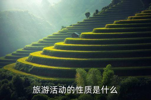 旅游活动的性质是什么