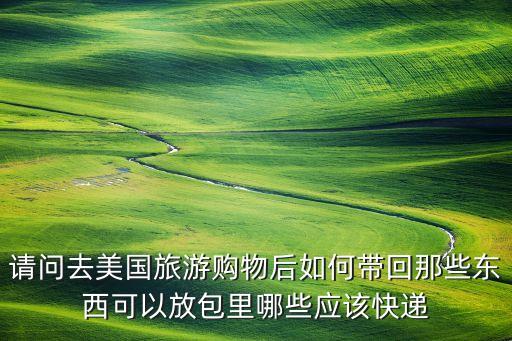 旅游用品如何带回国外呢，到日本旅游买东西怎么带回来