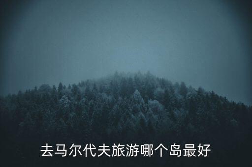 去马尔代夫旅游哪个岛最好