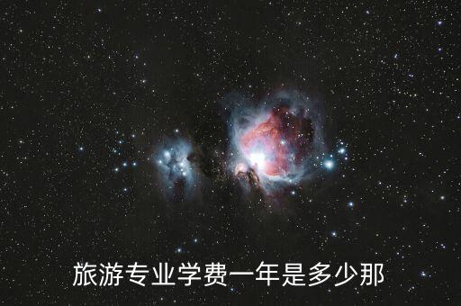 旅游专业学费一年是多少那
