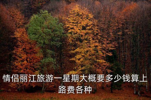 情侣丽江旅游一星期大概要多少钱算上路费各种