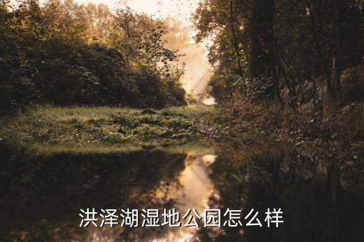 洪泽湖湿地公园怎么样