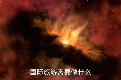 国际旅游需要做什么