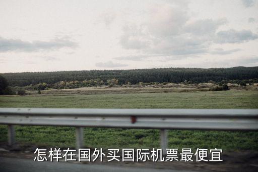 怎样在国外买国际机票最便宜