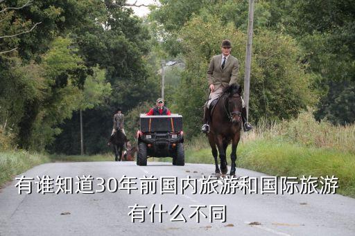 有谁知道30年前国内旅游和国际旅游有什么不同