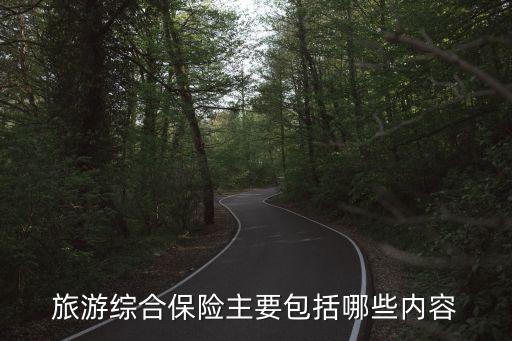 旅游综合保险主要包括哪些内容