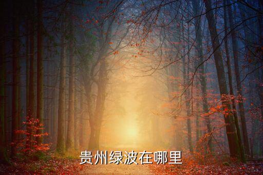 贵州国际旅游岛在哪里，贵州绿波在哪里