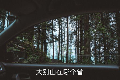 大别山在哪个省