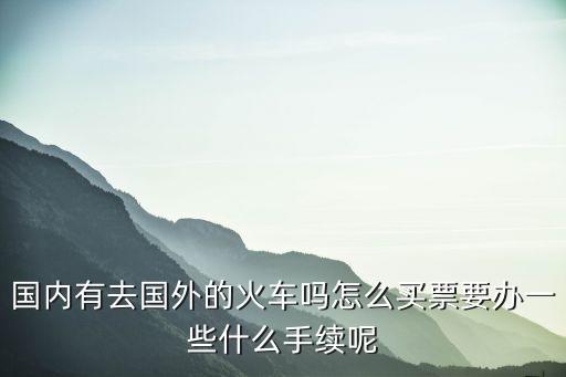 国内有去国外的火车吗怎么买票要办一些什么手续呢