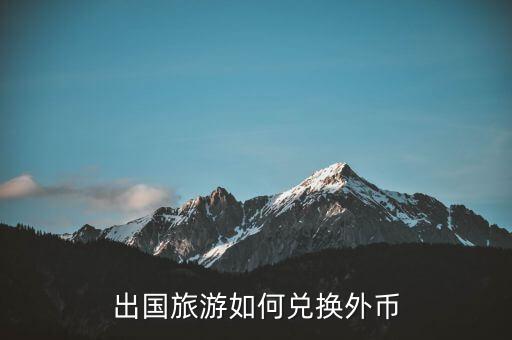 出国旅游如何兑换外币