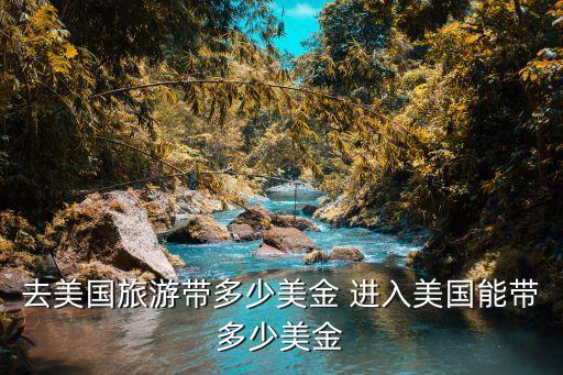 去美国旅游带多少美金 进入美国能带多少美金