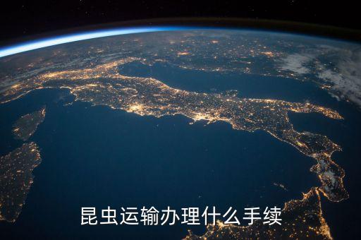 昆虫运输办理什么手续