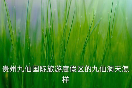 贵州九仙国际旅游度假区的九仙洞天怎样