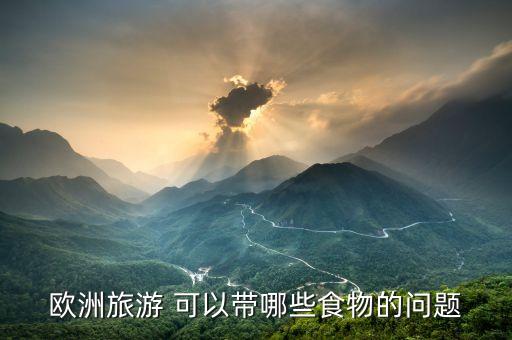 欧洲旅游 可以带哪些食物的问题