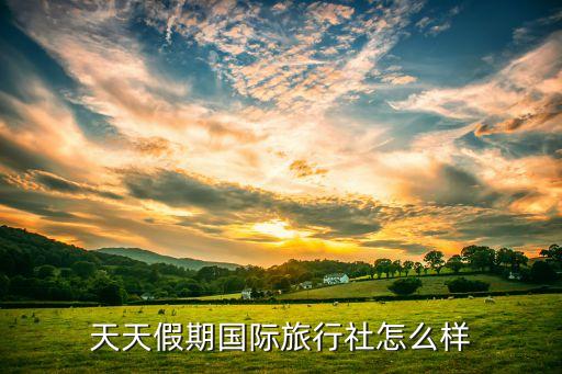 天天国际旅游怎么样，有木有去过洛阳天天旅行社的不知道怎么样