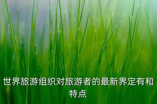 世界旅游组织对旅游者的最新界定有和特点