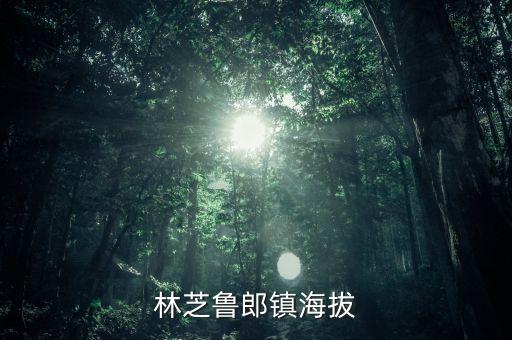 林芝鲁郎镇海拔