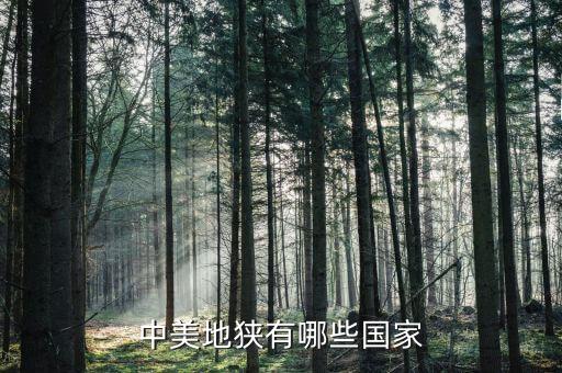 国际旅游供应商有哪些国家，中美地狭有哪些国家