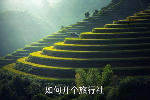 如何开个旅行社