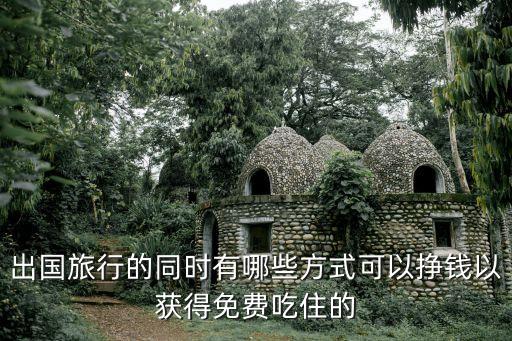 如何边在国外旅游边赚钱，出国旅行的同时有哪些方式可以挣钱以获得免费吃住的