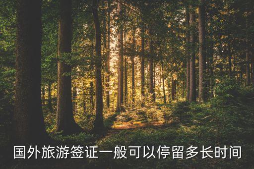 国外旅游签证一般可以停留多长时间