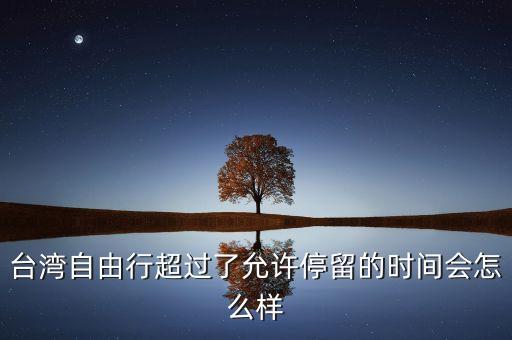台湾自由行超过了允许停留的时间会怎么样