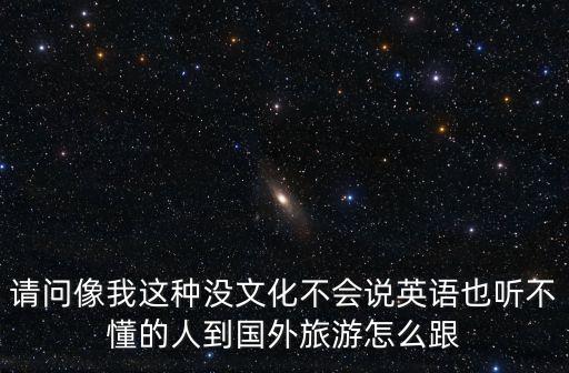 请问像我这种没文化不会说英语也听不懂的人到国外旅游怎么跟