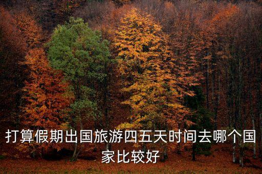 6天国外旅游去哪里，打算假期出国旅游四五天时间去哪个国家比较好