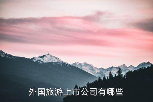 外国旅游上市公司有哪些